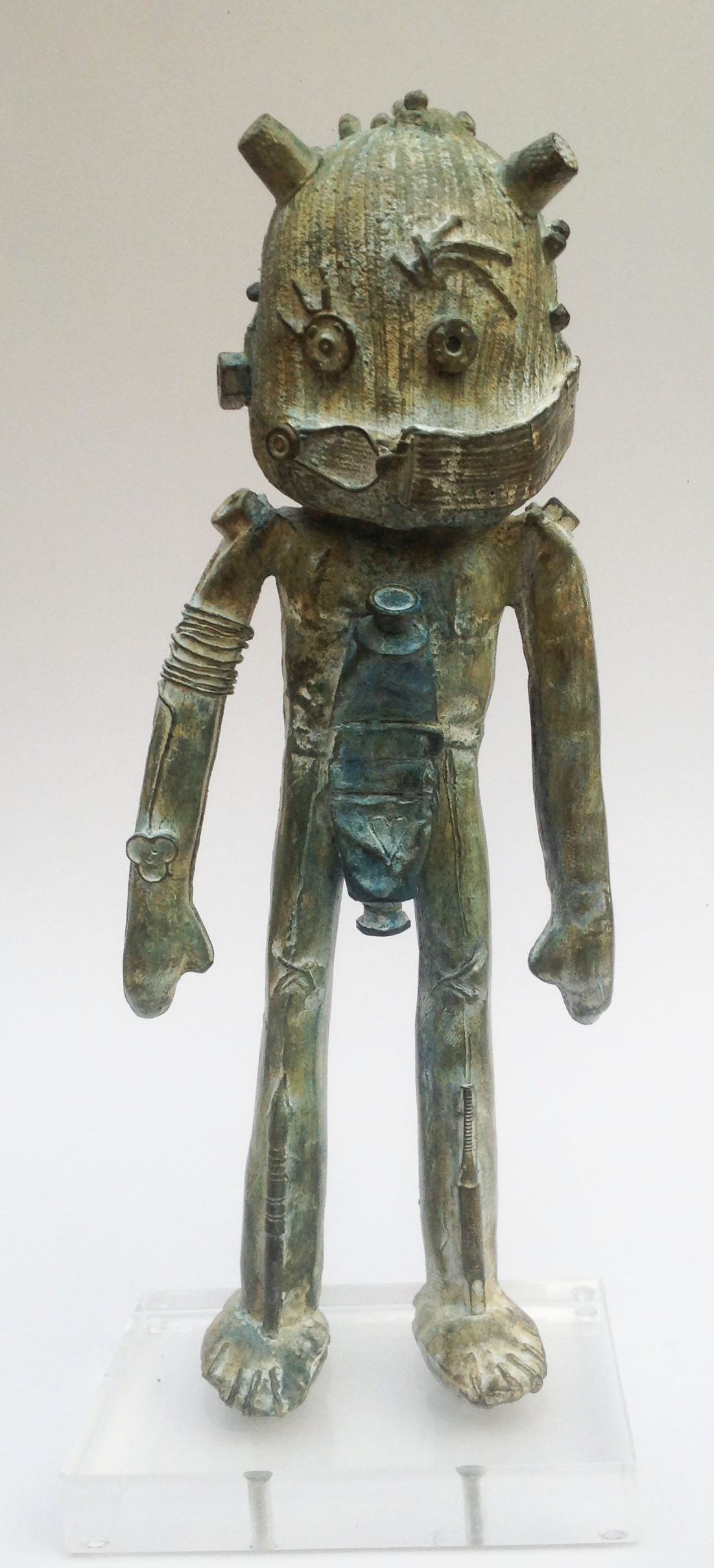 Doodle de bronce patinado, pieza única