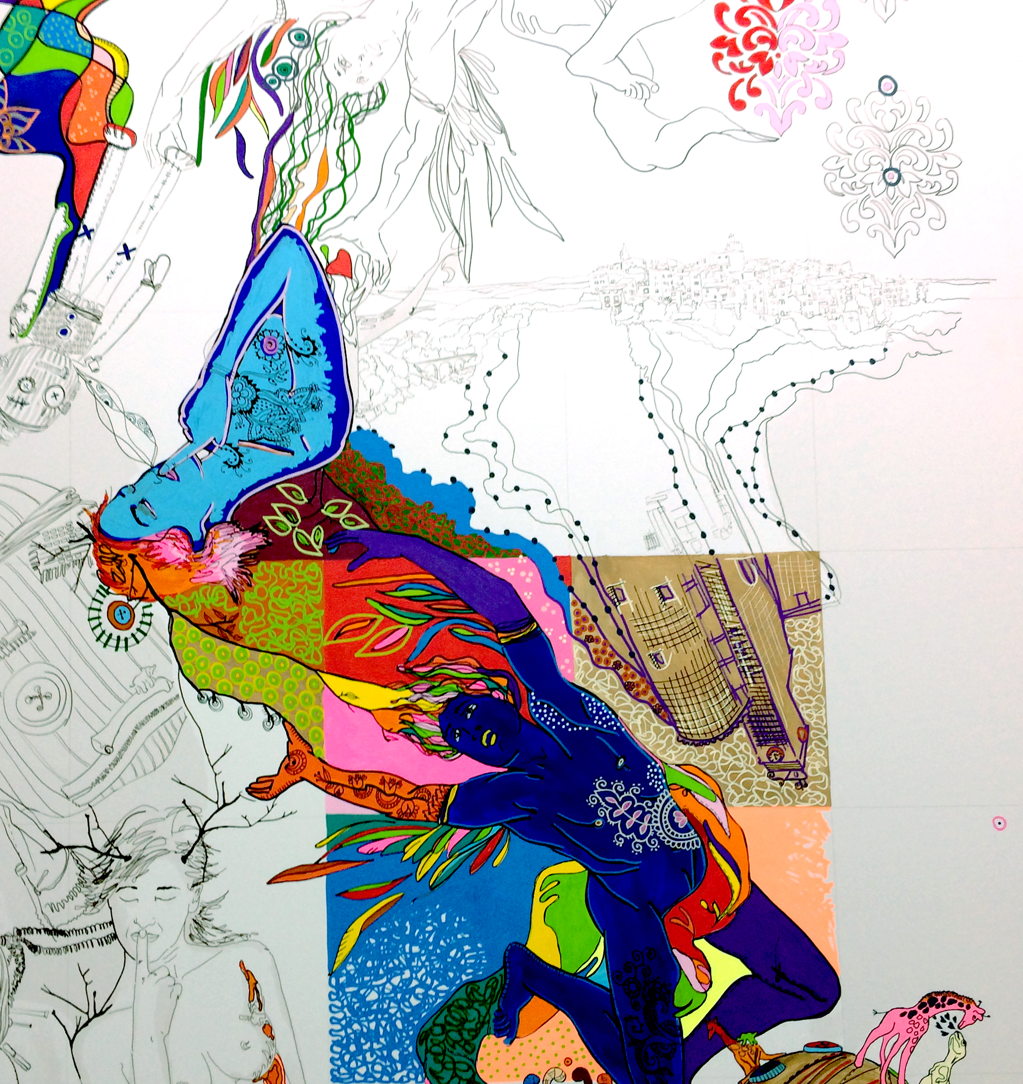 Coloriage inachevé de George Sculpteur