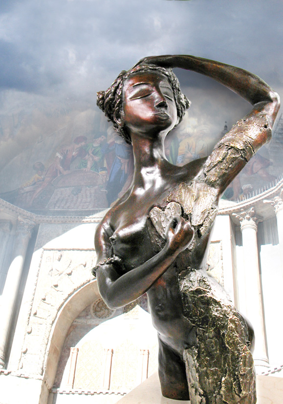 J’écrivais des silences — bronze de George Sculpteur